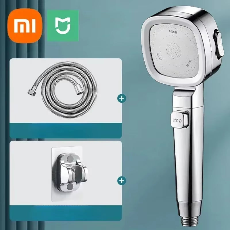 Xiaomi New Showerhead Powerful Booster Modes Handheld  Showers Head Bathroom Smart Bath Faucet Tap Accessories Douche Sets