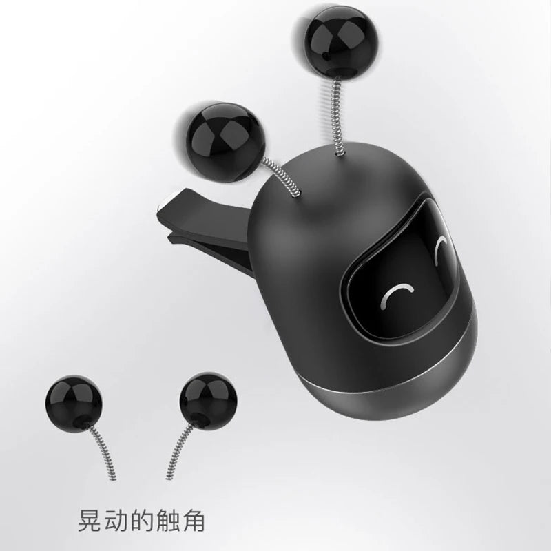 Cute Robot Aromatherapy Auto Air Outlet Perfume Long-Lasting Fragrance Clip Diffuser + Solid Car Perfume