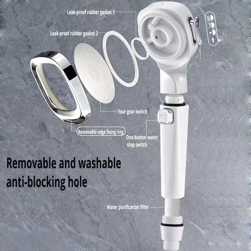 Xiaomi New Showerhead Powerful Booster Modes Handheld  Showers Head Bathroom Smart Bath Faucet Tap Accessories Douche Sets