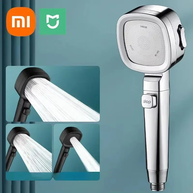 Xiaomi New Showerhead Powerful Booster Modes Handheld  Showers Head Bathroom Smart Bath Faucet Tap Accessories Douche Sets