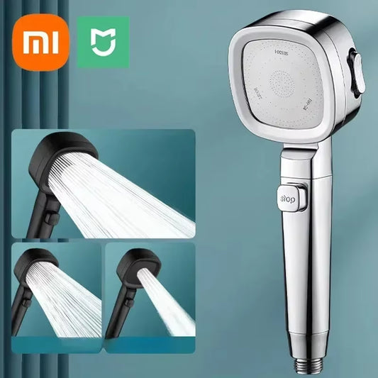 Xiaomi New Showerhead Powerful Booster Modes Handheld  Showers Head Bathroom Smart Bath Faucet Tap Accessories Douche Sets